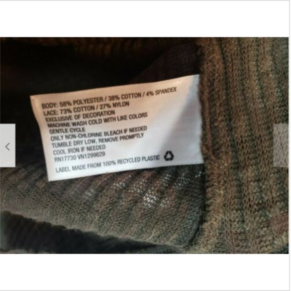 Knox Rose Olive Green Lace Up Flare Sleeves Top - Picture 7 of 7